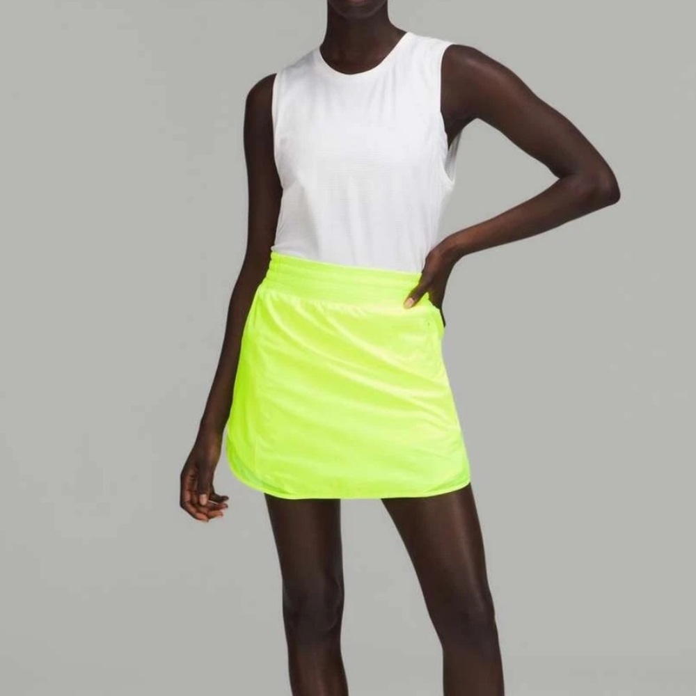 Lululemon Hotty Hot High-Rise Skirt Long
Highlight Yellow 
Women's Size 12